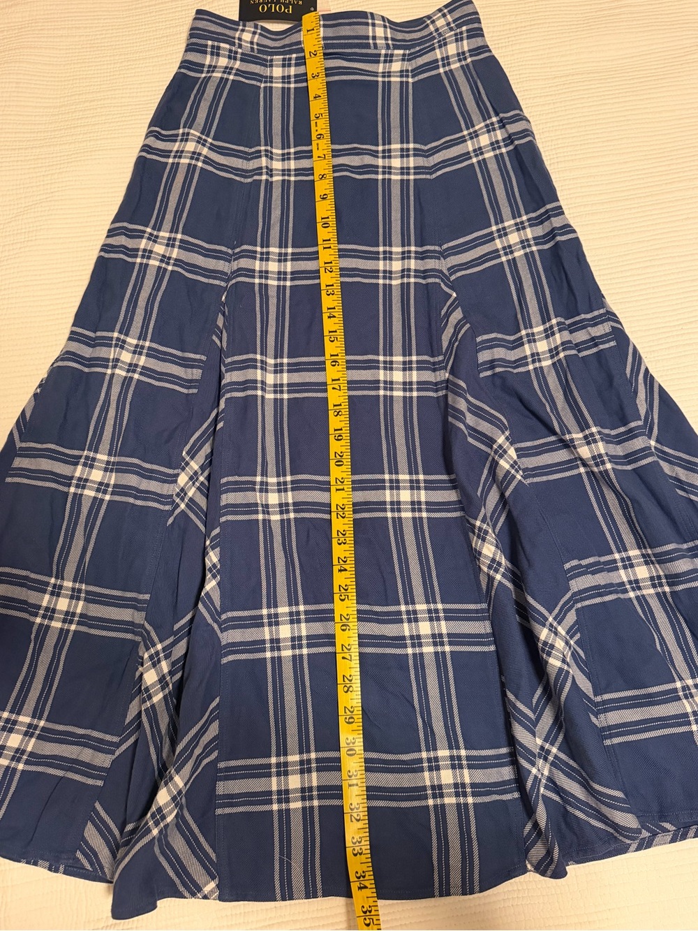 Polo by Ralph Lauren Button-Front Twill Midi Skirt, Size 0, Waist About 26” - Picture 16 of 16